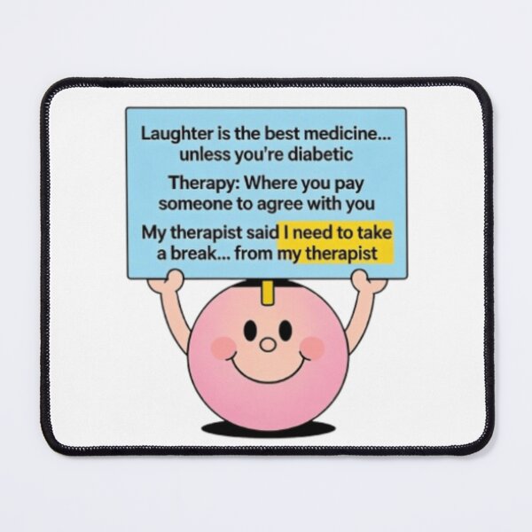 Item preview, Laughter Has Exceptions, Just Like Therapy designed and sold by Chill Vibe.