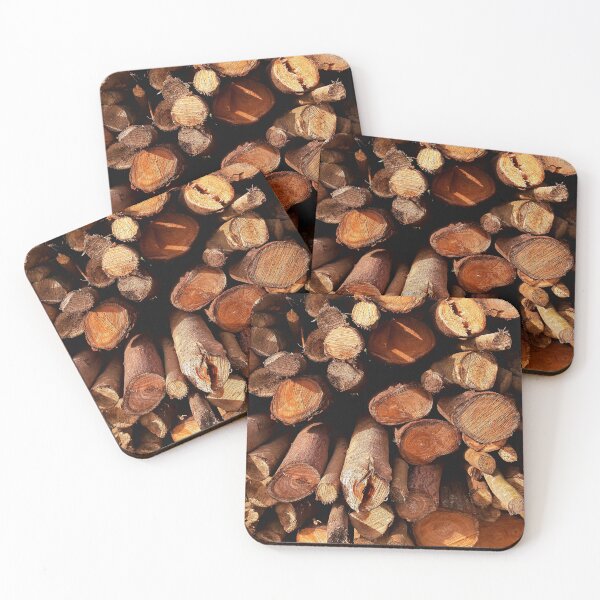 Item preview, Stacked Firewood Texture: Natural Rustic Warmth designed and sold by LuisSimonetti.