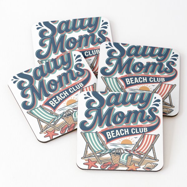 Item preview, Retro Salty Moms Beach Club Summer Vacation designed and sold by KroghDs.