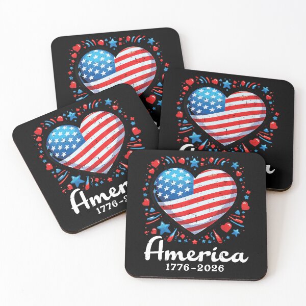 Item preview, 250th anniversary america patriotic flag heart 250 years usa  designed and sold by mariazin.