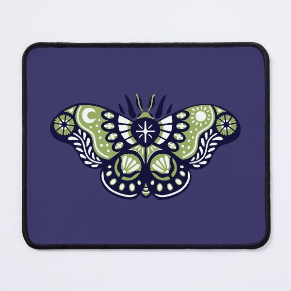 Item preview, Decorative Moth Green Blue designed and sold by caroleedesigns.