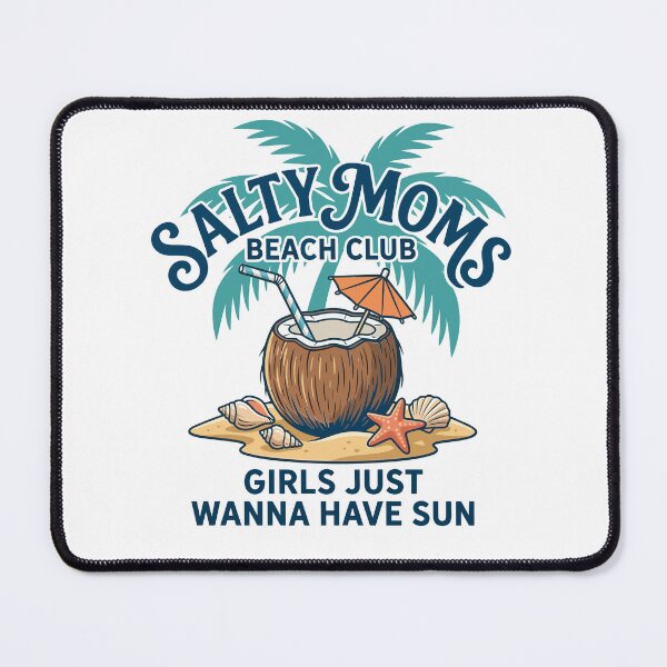 Item preview, Salty Moms Beach Club Retro Summer Vacation designed and sold by KroghDs.
