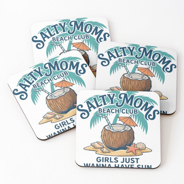 Item preview, Salty Moms Beach Club Retro Summer Vacation designed and sold by KroghDs.