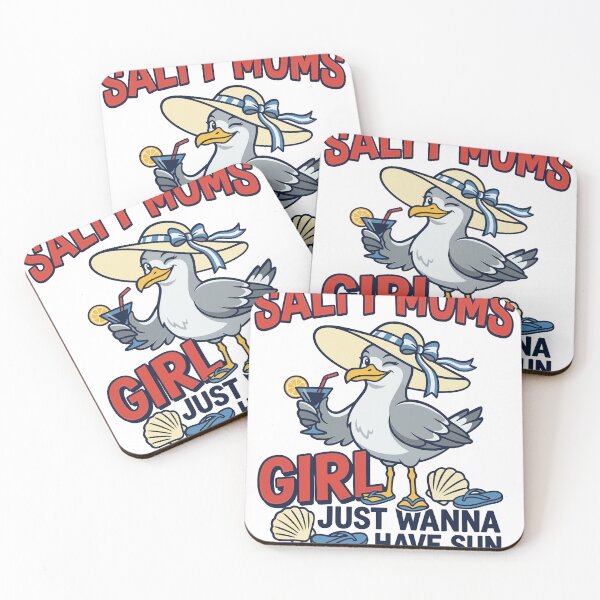 Item preview, Funny Seagull Salty Moms Beach Vacation designed and sold by KroghDs.