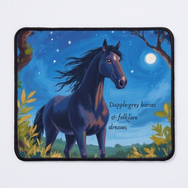 Item preview, Folklore Dreams Horse and Moon Painting designed and sold by GirlyVision.