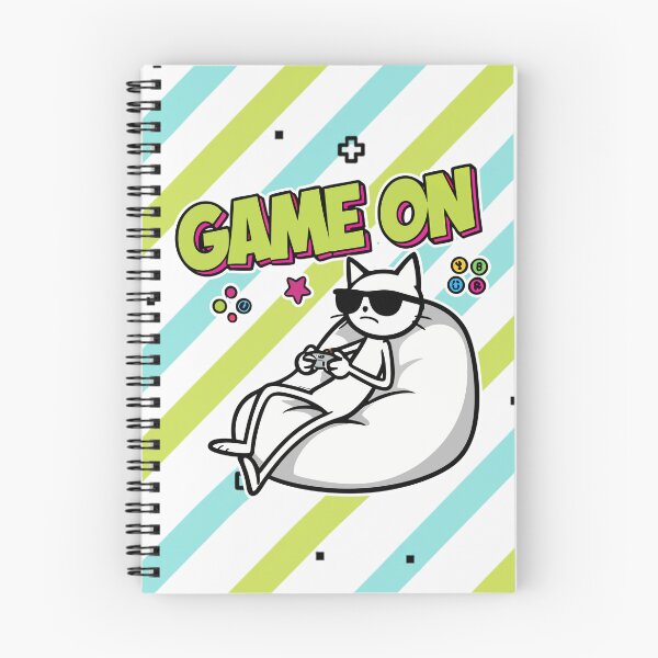 Item preview, Game On Cat Gamer Cartoon designed and sold by Taridesign.