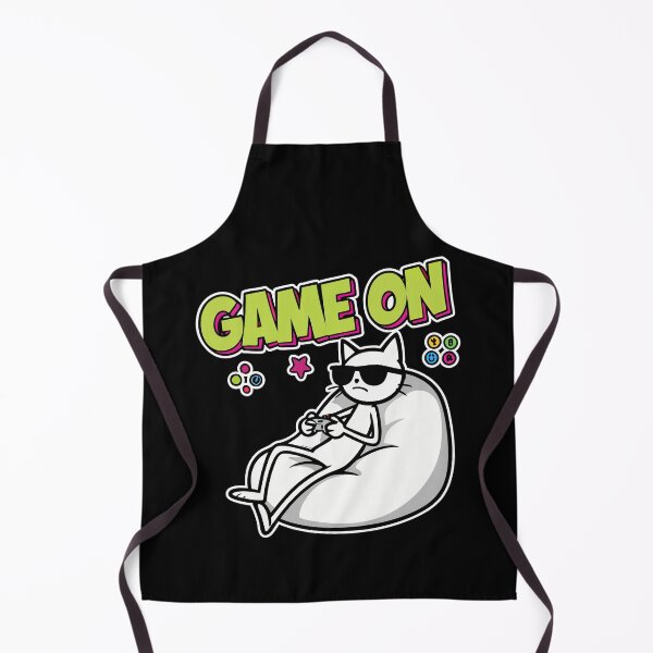 Item preview, Game On Cat Gamer Cartoon designed and sold by Taridesign.