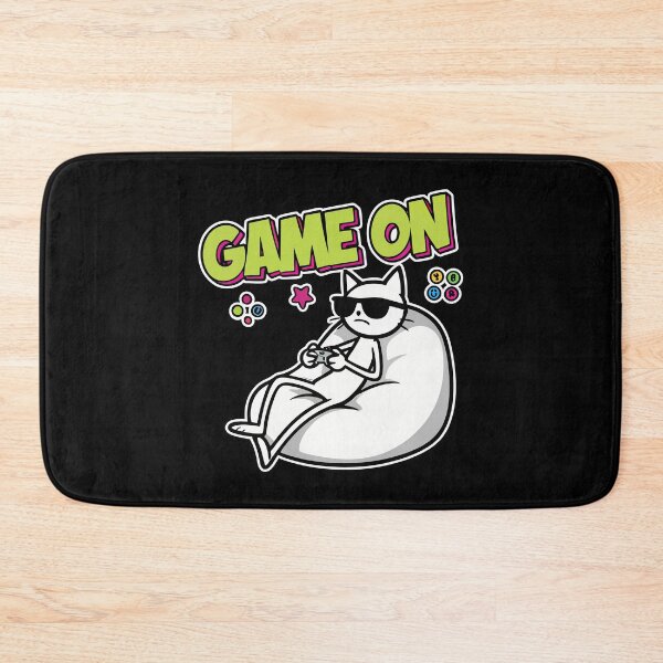 Item preview, Game On Cat Gamer Cartoon designed and sold by Taridesign.