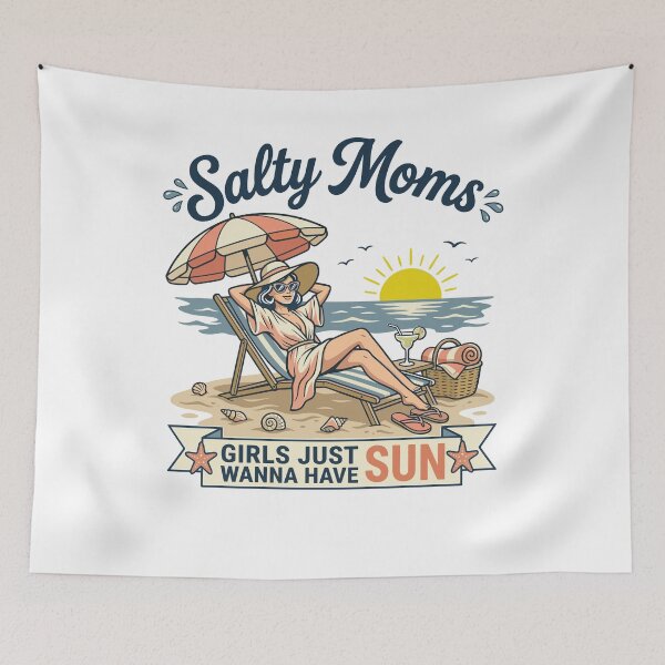 Item preview, Retro Salty Moms Beach Vacation Girls Trip designed and sold by KroghDs.