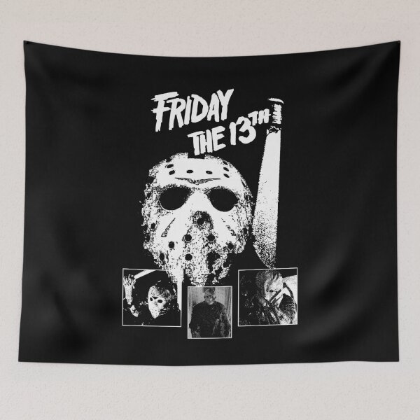 Item preview, Jason: Mask of the Lake – Black T-Shirt designed and sold by EspiralArt.