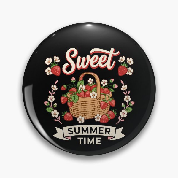 Item preview, Retro Strawberry Basket Summer Time Kids Girls designed and sold by KroghDs.