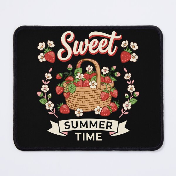 Item preview, Retro Strawberry Basket Summer Time Kids Girls designed and sold by KroghDs.