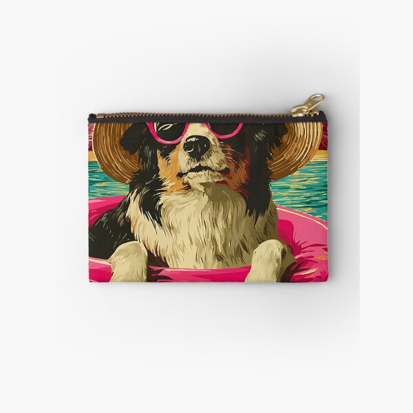 Item preview, Australian Shepherd with Sunglasses Cute Dog Pool Party designed and sold by Littermin.