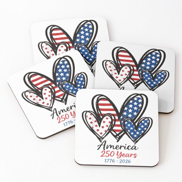 Item preview, 250th anniversary america patriotic flag heart 250 years usa  designed and sold by mariazin.