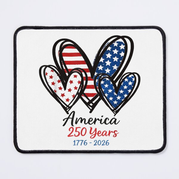 Item preview, 250th anniversary america patriotic flag heart 250 years usa designed and sold by mariazin.