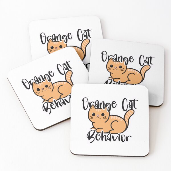 Item preview, Funny Cute Orange Cat Behavior Meme Cartoon designed and sold by MNicoleaDesigns.