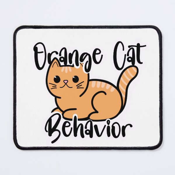 Item preview, Funny Cute Orange Cat Behavior Meme Cartoon designed and sold by MNicoleaDesigns.