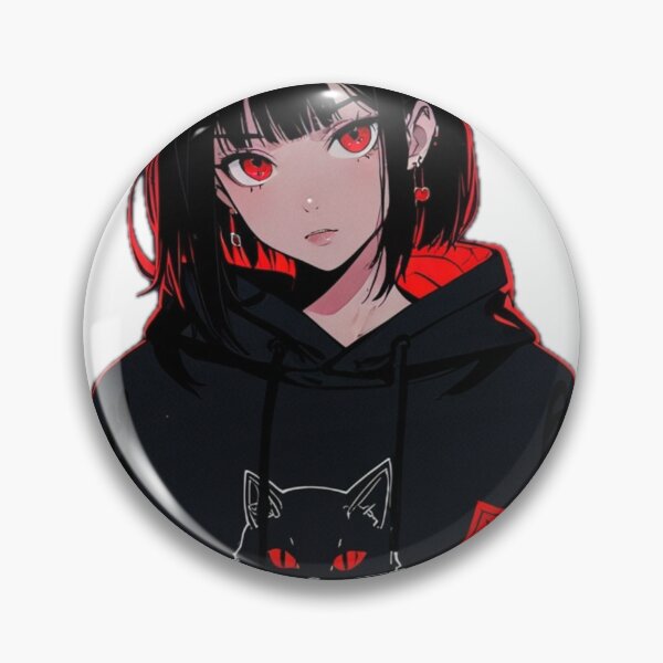 Item preview, Minimal Anime Girl Neon Outline Hoodie Aesthetic Design designed and sold by AnimDream .