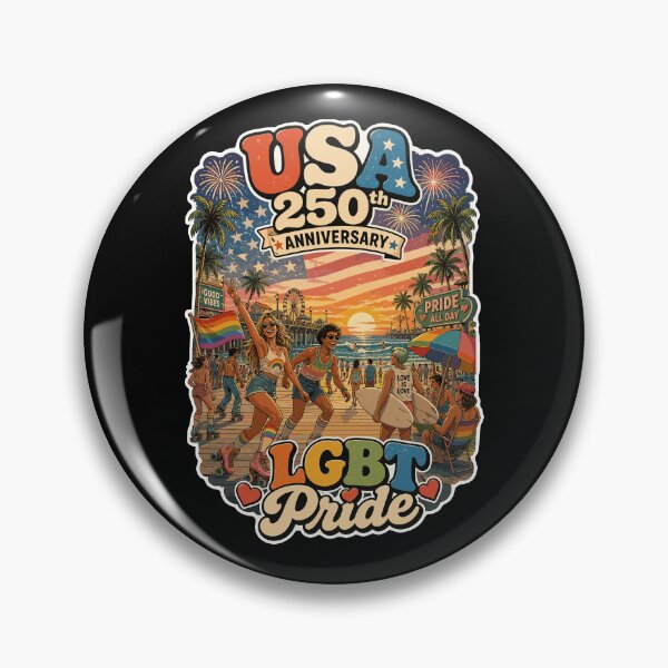 Item preview, USA 250th Anniversary LGBT Pride Beach Celebration designed and sold by No Limits T-Shirts.