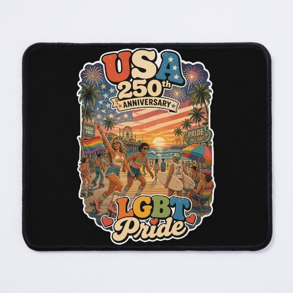Item preview, USA 250th Anniversary LGBT Pride Beach Celebration designed and sold by No Limits T-Shirts.