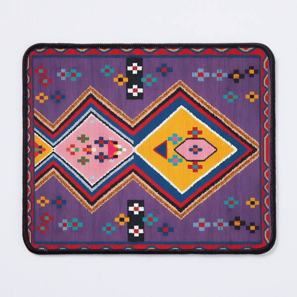 Item preview, Vibrant Geometric Bohemian Moroccan Kilim Pattern designed and sold by arteresting-art.