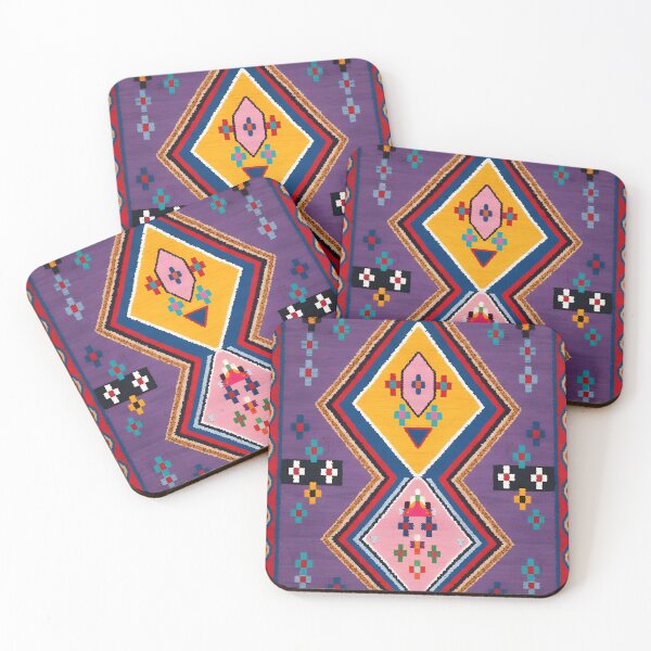 Item preview, Vibrant Geometric Bohemian Moroccan Kilim Pattern designed and sold by arteresting-art.