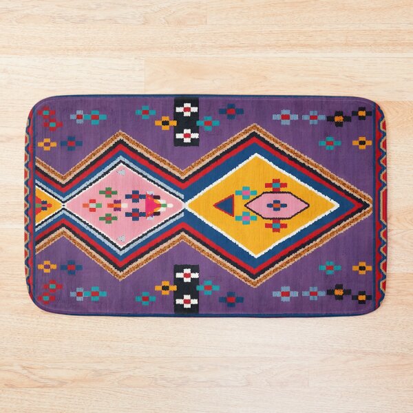 Item preview, Vibrant Geometric Bohemian Moroccan Kilim Pattern designed and sold by arteresting-art.