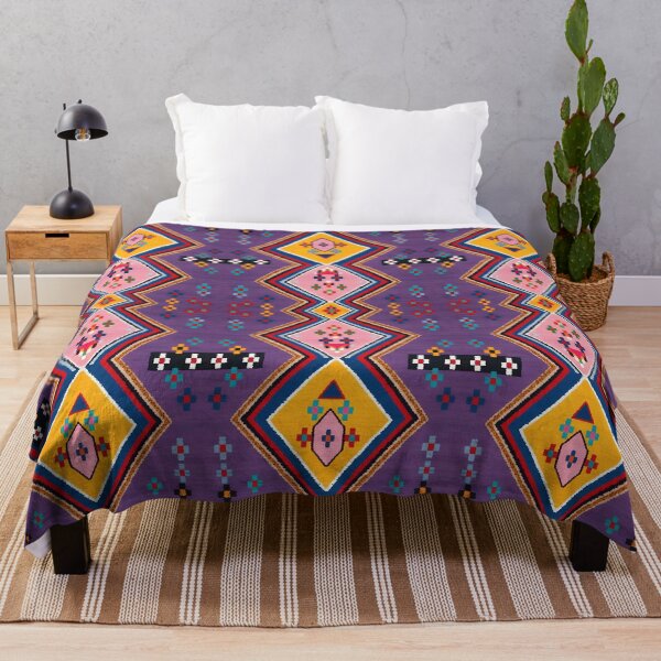 Item preview, Vibrant Geometric Bohemian Moroccan Kilim Pattern designed and sold by arteresting-art.