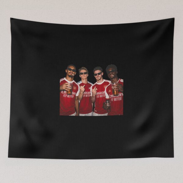 Item preview, Martinelli, Ødegaard, Declan Rice, William Saliba Arsenal Gang Champion Final 2026 designed and sold by MarlinConroy.