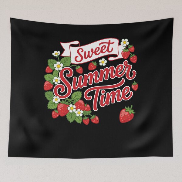 Item preview, Retro Strawberry Summer Time Kids Girls designed and sold by KroghDs.
