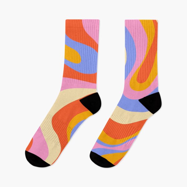 Item preview, Groovy Retro Wave Pattern designed and sold by JackedUpArt.