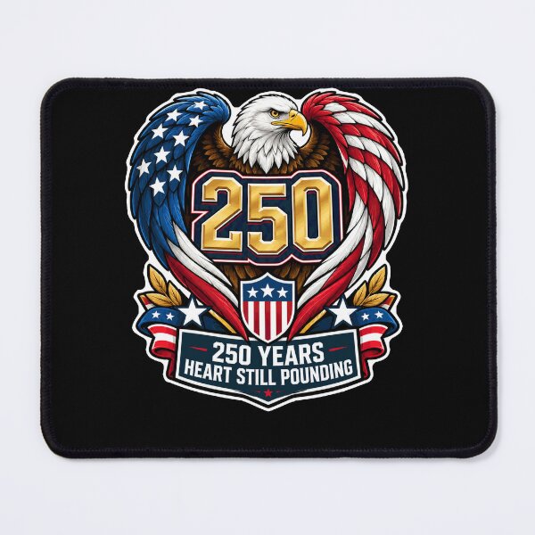Item preview, American Eagle 250 Years Heart Still Pounding designed and sold by No Limits T-Shirts.