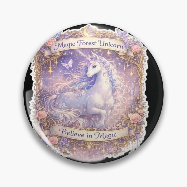 Item preview, Magic Forest Unicorn Believe in Magic Pastel Fantasy Art designed and sold by Artbysarmina.