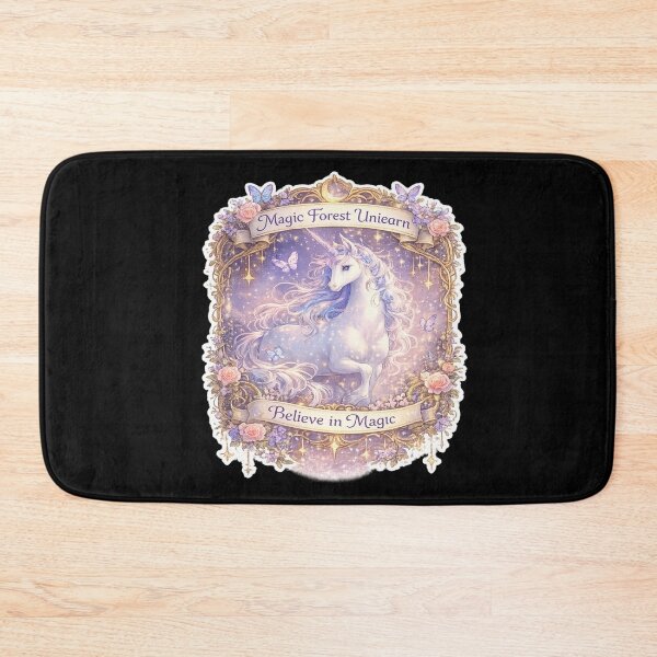 Item preview, Magic Forest Unicorn Believe in Magic Pastel Fantasy Art designed and sold by Artbysarmina.