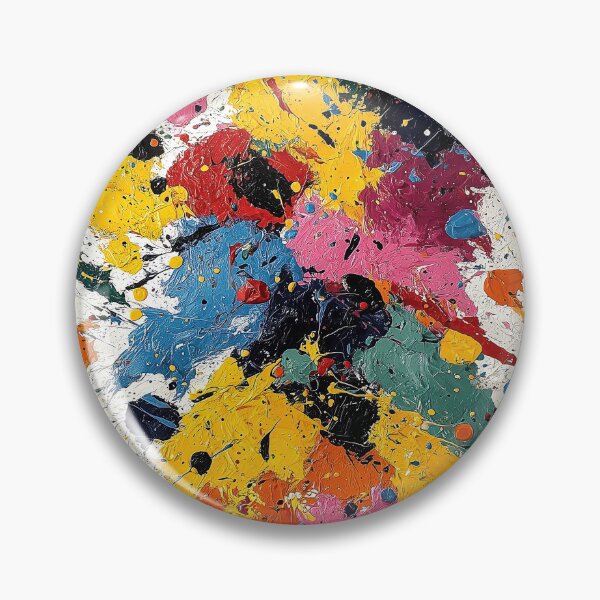 Item preview, Vibrant Abstract Paint Splatter Expressionist Art designed and sold by colorful-white.