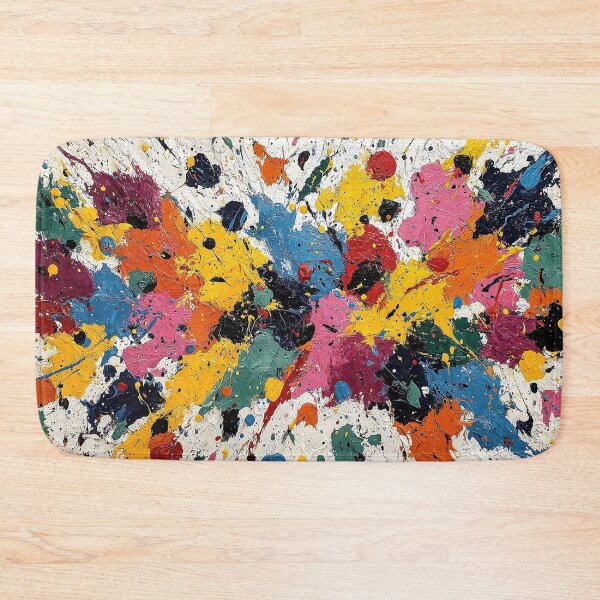 Item preview, Vibrant Abstract Paint Splatter Expressionist Art designed and sold by colorful-white.