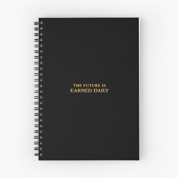 Item preview, The Future Is Earned Daily | Luxury Motivation Quote | Gold Old Money Aesthetic Design designed and sold by AnyseDesign.