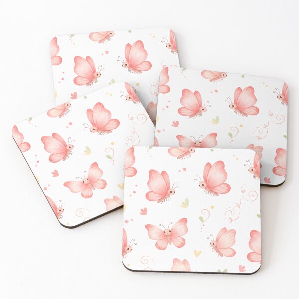 Item preview, Cute Pink Butterfly Seamless Pattern designed and sold by naragon4289.