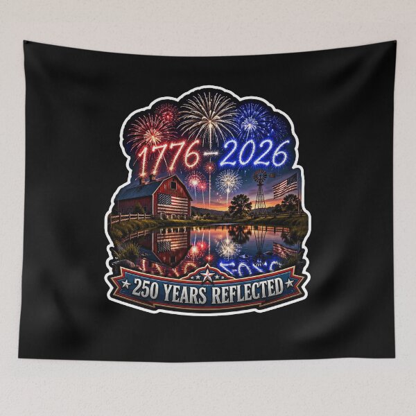 Item preview, 250 Years Reflected 1776-2026 USA Patriot Barn designed and sold by No Limits T-Shirts.