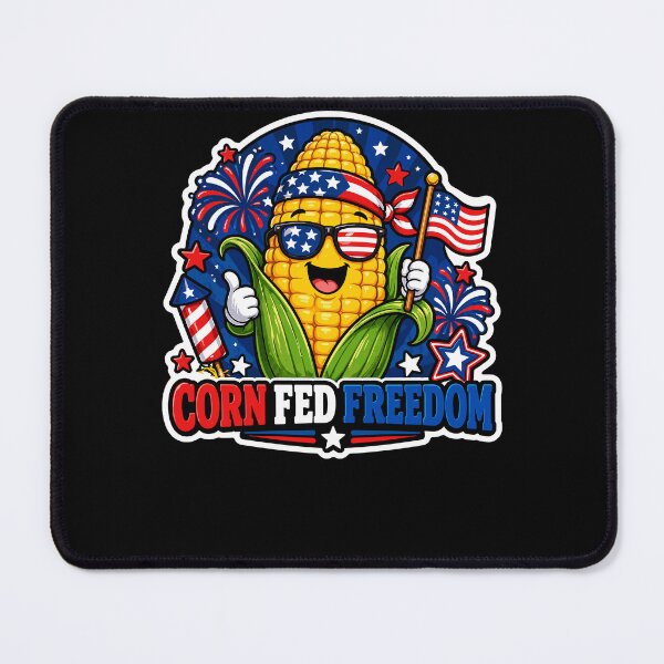 Item preview, Corn Fed Freedom Patriotic USA 4th of July Design designed and sold by No Limits T-Shirts.