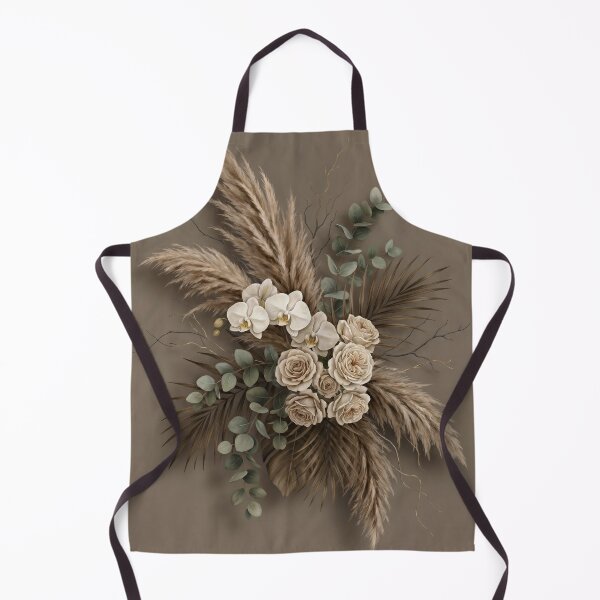 Item preview, Boho Dried Roses and Pampas Grass Bouquet designed and sold by Kavin786.