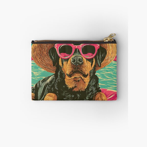 Item preview, Funny Rottweiler in Sunglasses Cute Dog Tropical Pool Party designed and sold by Littermin.