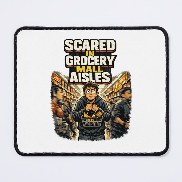 Item preview, Scared In Grocery Mall Aisles SIGMA Meme designed and sold by MustBeDesigns.