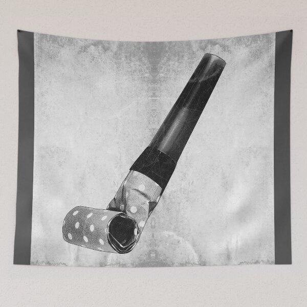 Item preview, Polka Dot Party Blower Dark Nostalgia Celebration Art designed and sold by Ghoul Enterprises.