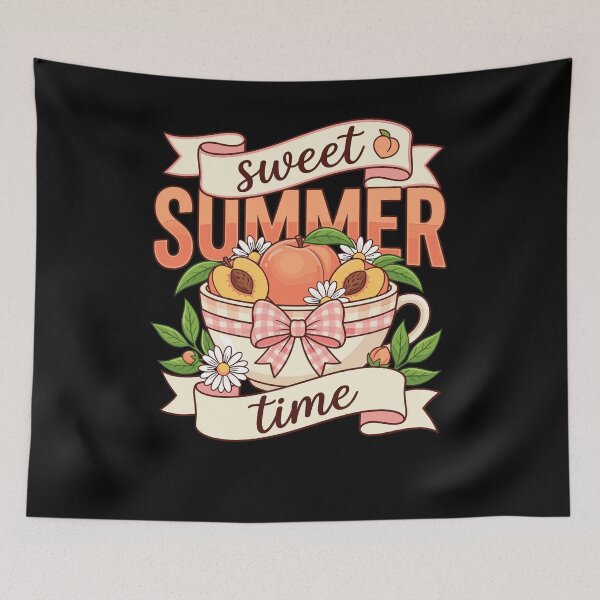 Item preview, Cute Peach Teacup Sweet Summer Time Girls Kids designed and sold by KroghDs.