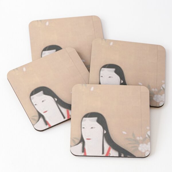 Item preview, Elegant Yodo-dono: Noble Samurai Woman in Cherry Blossoms (Nihonga Style) designed and sold by vekotpu.