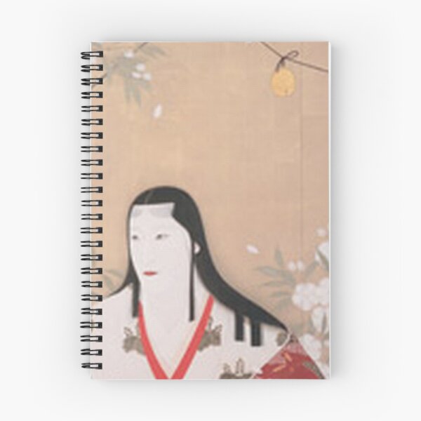 Item preview, Elegant Yodo-dono: Noble Samurai Woman in Cherry Blossoms (Nihonga Style) designed and sold by vekotpu.