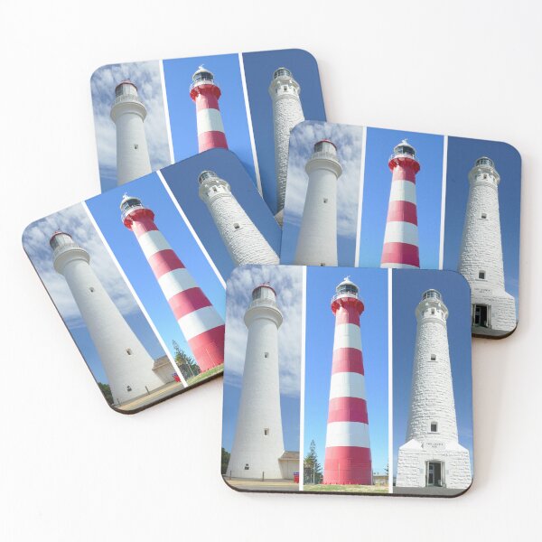 Item preview, Collage de faros australianos en rojo, blanco y azul. designed and sold by jaynerushton.