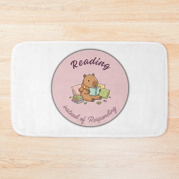 Item preview, Reading Instead of Responding Sticker — Cozy Capybara Book Lover Gift, Kawaii Bookworm Sticker, Funny Introvert Sticker for Laptops, Water Bottles & Journals  designed and sold by Blush Drop.