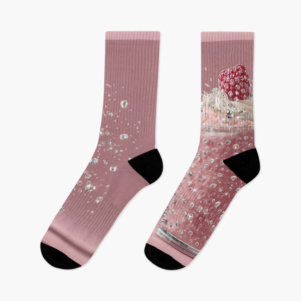 Item preview, Luxury Pink Milkshake with Sparkling Diamonds Splashing designed and sold by colorful-white.